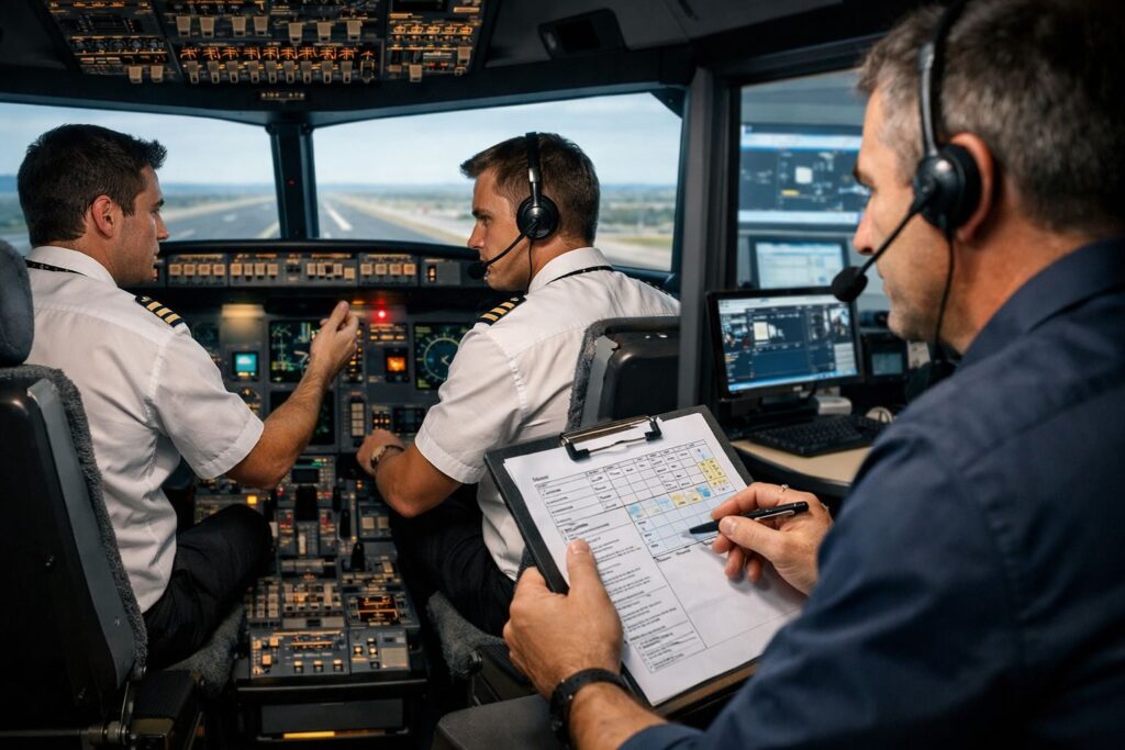 sélection pilote compagnie simulateur