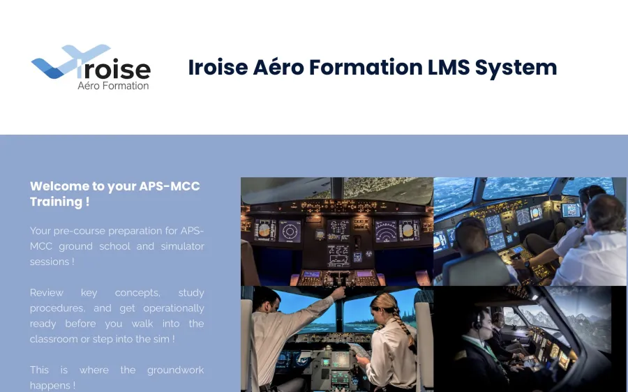 Système LMS — outil de formation APS-MCC A320